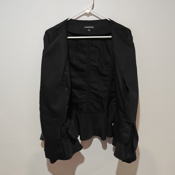 Coquette Aesthetic Asymmetrical Moto Jacket Plus Size 18 NWOT Lane Bryant Lace - Picture 3 of 9